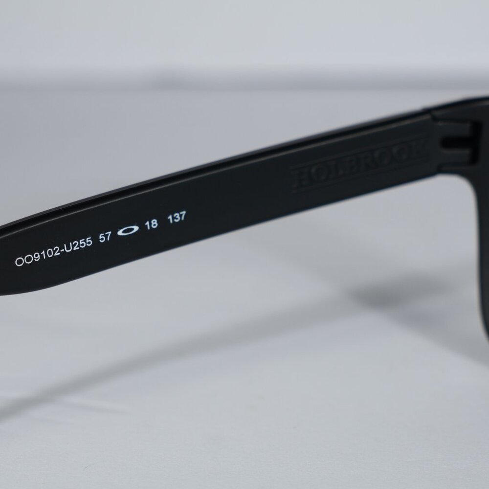 Oakley Holbrook Matte Black Prizm Grey Sunglasses+Red FiRE LEnses Polarized Reva - Picture 7 of 13